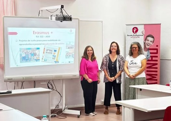 Partilha sobre experiência Erasmus+ Adultos